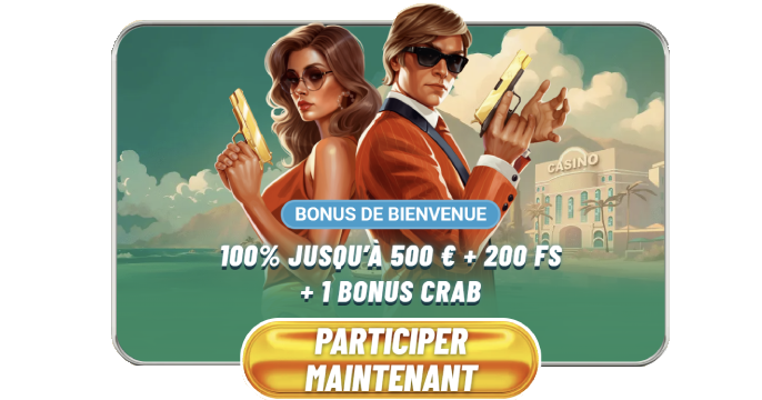 Interface mobile du Casino Vegasino montrant les promotions disponibles